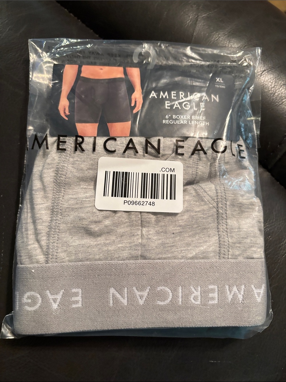 American Eagle Outfitters Gray Boxer Briefs 6” length